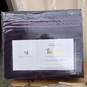 NEW Sweet Home Collection Twin XL Sheet Sets -- Deep Purple